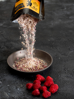 ПРОТЕИНОВАЯ КАША ОВСЯНАЯ С МАЛИНОЙ И МОЛОКОМ 100 ГРАММ