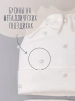 Шапка для девочки на весну с ушками и снуд