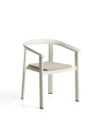 Уличный стул Erice из алюминия и шнура цвета экрю