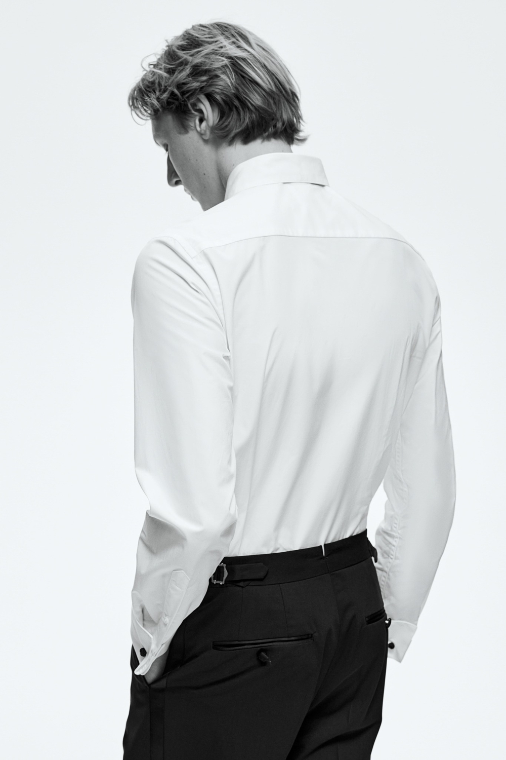 Рубашка-смокинг slim fit