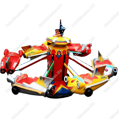 Электрическая Аттракцион карусель «Самолетики», 6×6×3 м