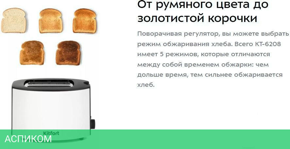 Тостер Kitfort KT-6208