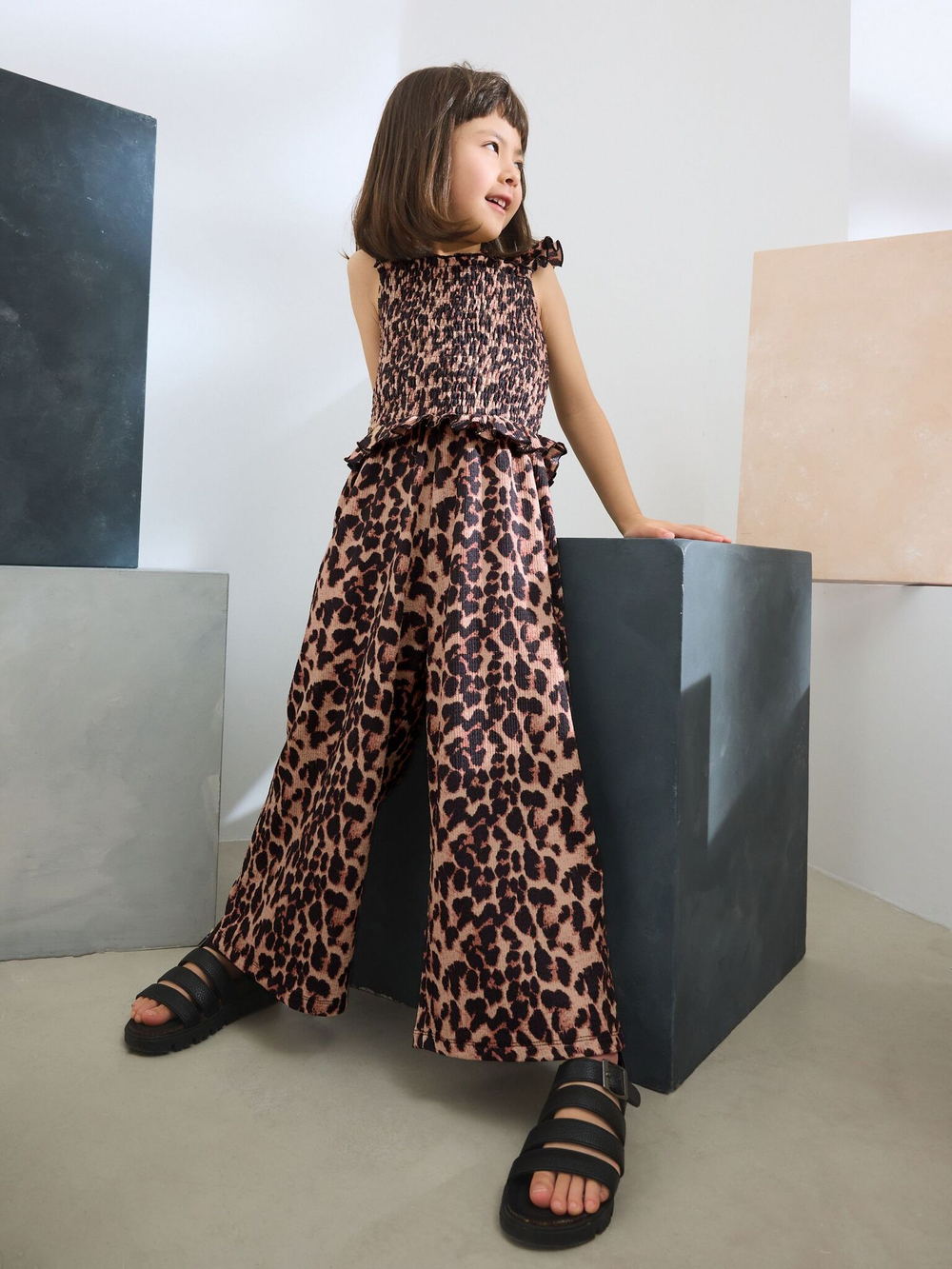 Комбинезон летний для девочки Next AH9-724, Коричневый