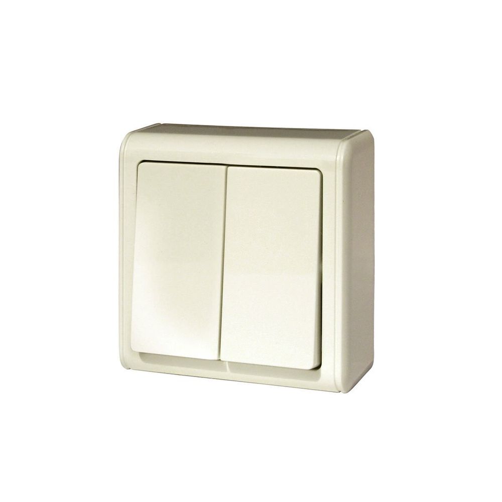Выключатель 2-кл Profitec Веста Эко о/п  крем Е060201 023