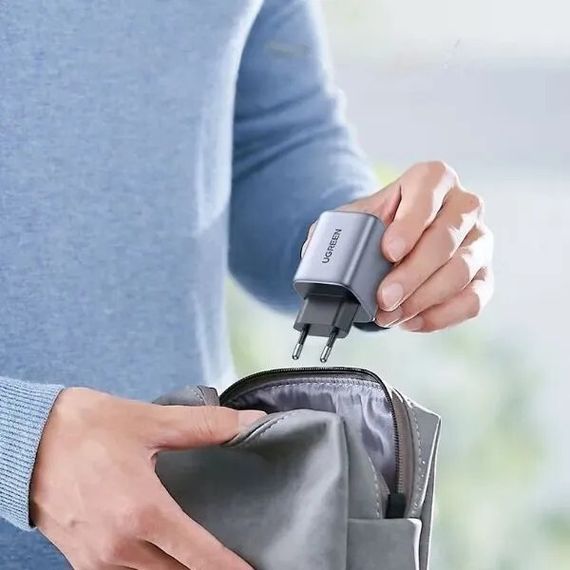 Сетевое зарядное устройство Ugreen CD350 Nexode 35W USB-A - USB-C (15539) серый