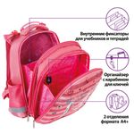 Ранец ЮНЛАНДИЯ EXTRA, с дополнительным объемом, "Pink sneakers", 38x29x18 см, 229928