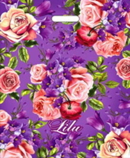 Пакеты с вырубной ручкой "Лилу" 40х50+6см 80мкм (50/500шт)