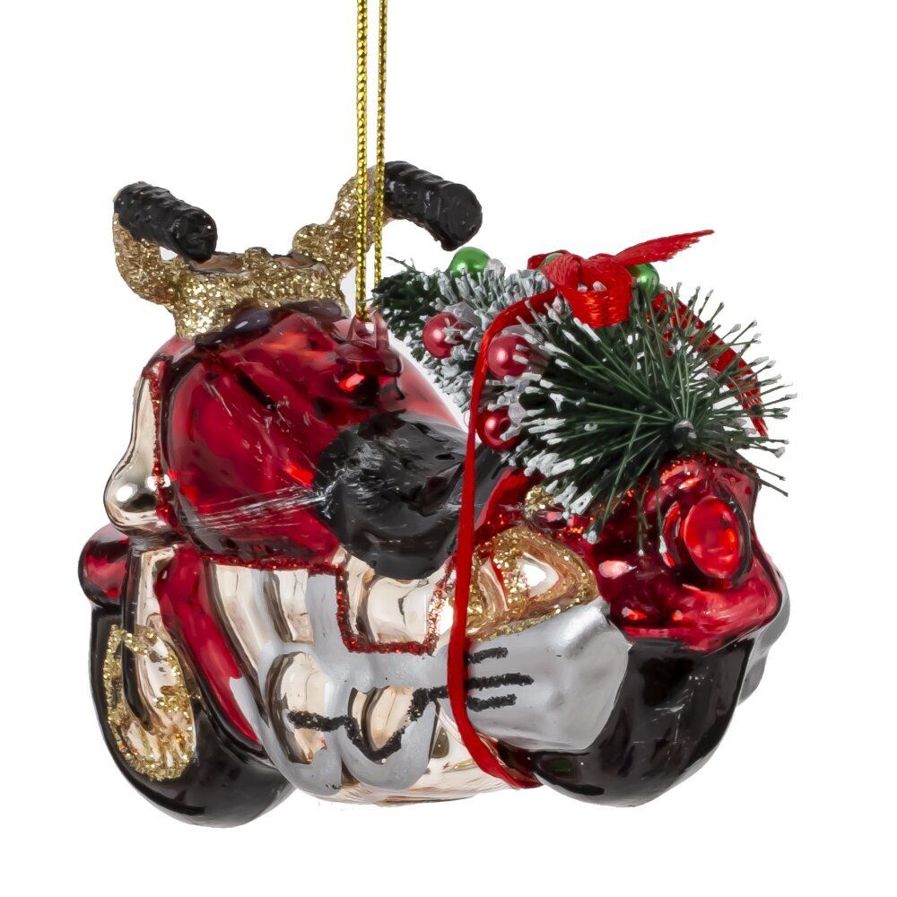 GAEM Украшение новогоднее "Мотоцикл", L12 W3 H7 см