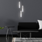 Светильник подвесной 3х5Вт G9, металл/стекло, бронза/прозрачный