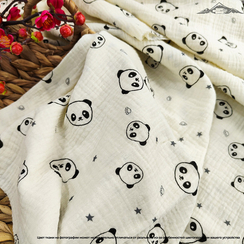 Муслин двухслойный принт №13 | ш.135 см | 120 г/м² | хлопок-100%