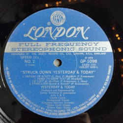 Винтажная виниловая пластинка LP Yesterday And Today Struck Down (Japan 1978) (No Obi)