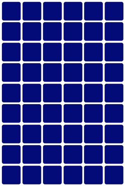 Виниловые наклейки для маркировки Policomprint М2, 20х20 мм. 108 шт.