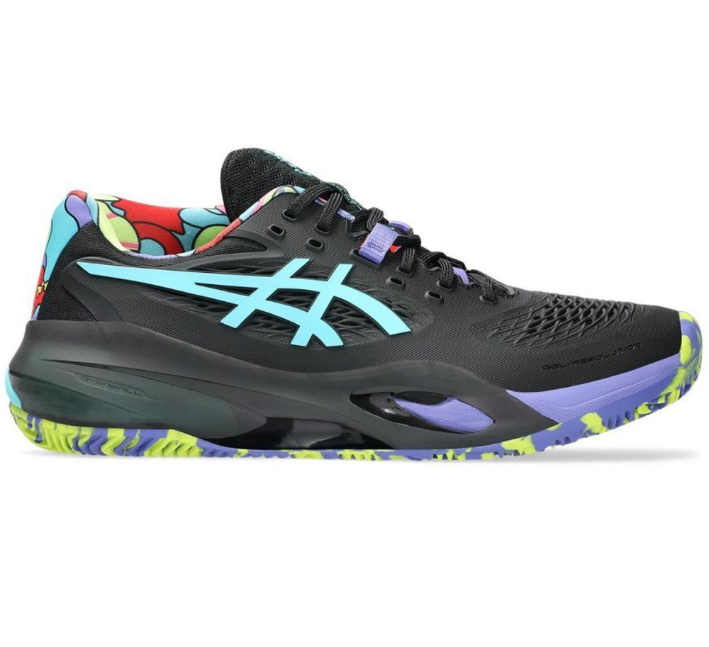 Мужские кроссовки для Падел Asics Gel-Resolution X Padel - black/energy aqua