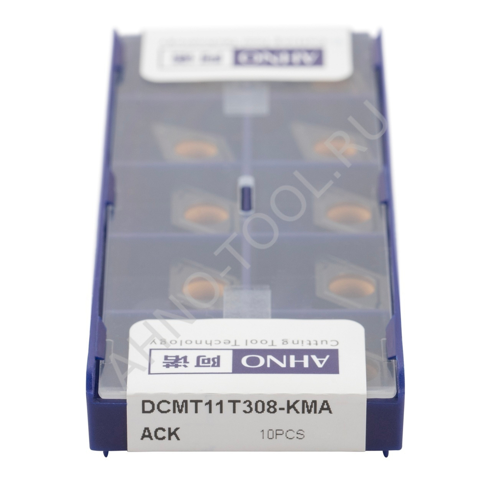 Пластина твердосплавная ISO DCMT11T308-KMA ACK20E AHNO по чугуну, получистовая