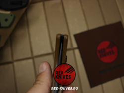 Нож Cold Steel Espada M (Medium) - корич. рукоять, черный клинок RK/Н79