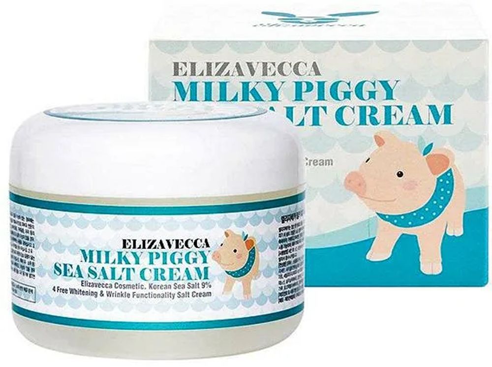 Крем для лица Elizavecca Milky Piggy Sea Salt Cream антивозрастной 100 г