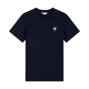 Мужская теннисная футболка Roland Garros Back Мяч - navy blue