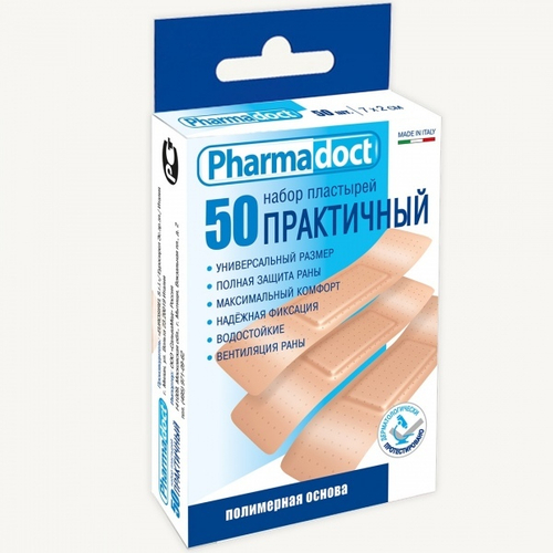 Pharmadoct  пластырь Практичный набор 50 шт.