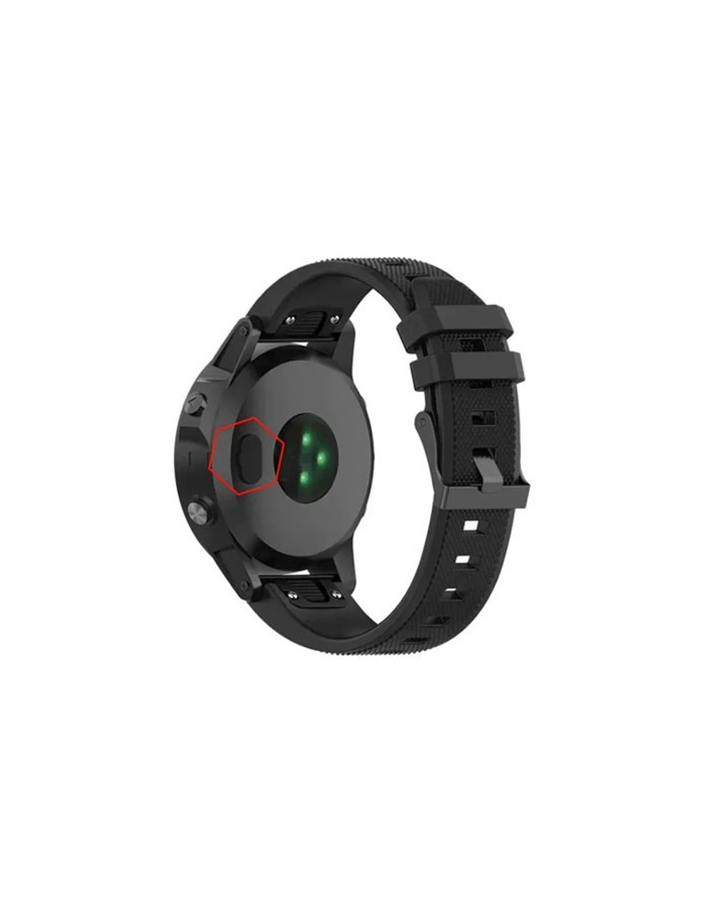 Защитная заглушка зарядного отверстия часов Garmin Fenix, Forerunner, Instinct, Venu, Vivoactive и др. (черная)