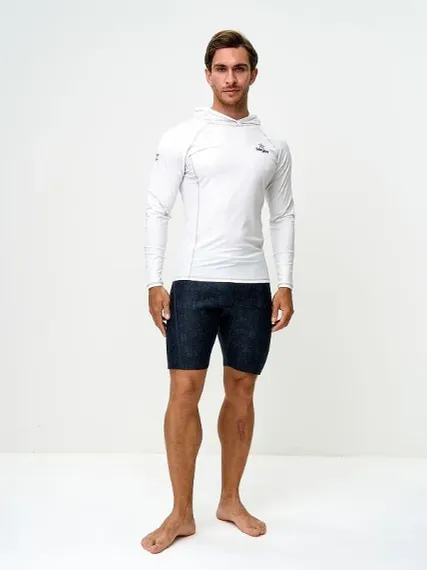 Футболка рашгард лонгслив Sargan Скелетон-Сап Худи UPF 50+ белый