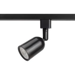 Трековый светильник однофазный ЭРА TR41-GU10 BK под лампу GU10 черный | Однофазные светильники под лампу