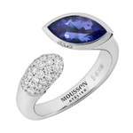 Кольцо с Танзанитом и Бриллиантами, R0259-1/11