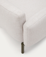 Sorells 2-местный модульный садовый диван из алюминия с зеленой отделкой