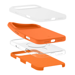 Чехол Spigen Silicone Fit Mag Magsafe для iPhone 17 Pro Max Cosmic Orange