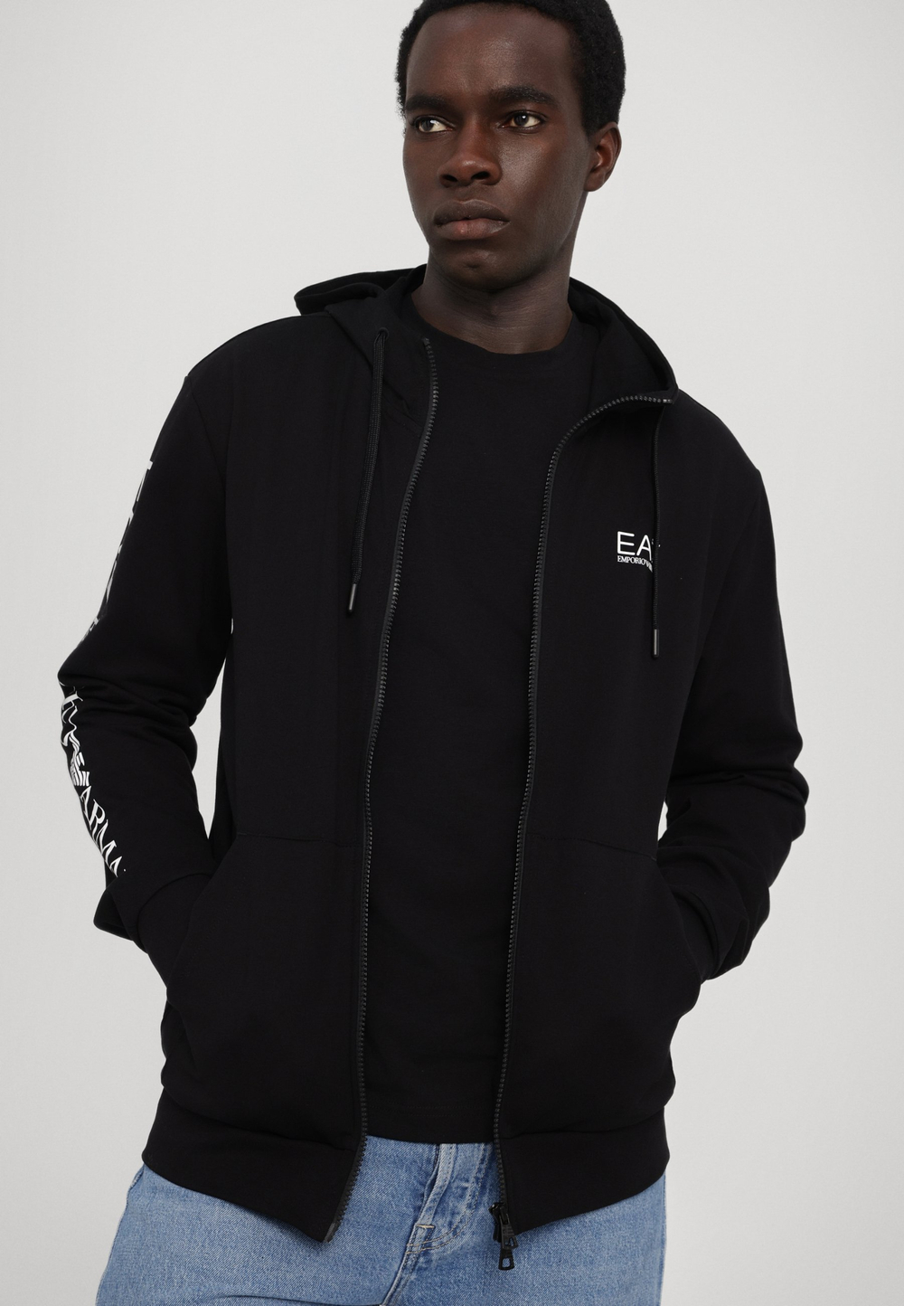 EA7 Emporio Armani UNISEX - Толстовка с капюшоном - Чёрный