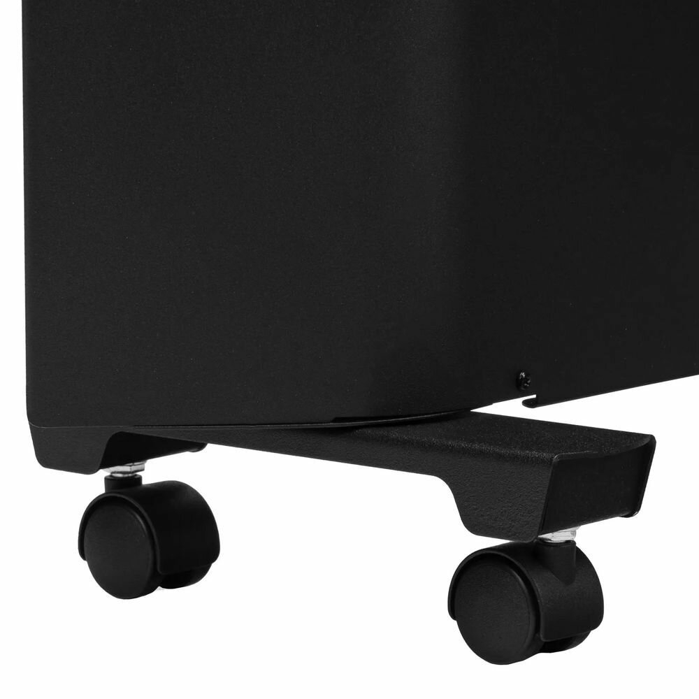 Конвектор электрический Denzel XCE-1500B, 230 В, 1500 Вт, черный, сушилка, колеса, Х-элемент, 98128