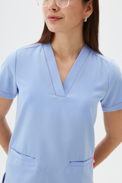 Топ медицинский женский Лаконико, скайблю