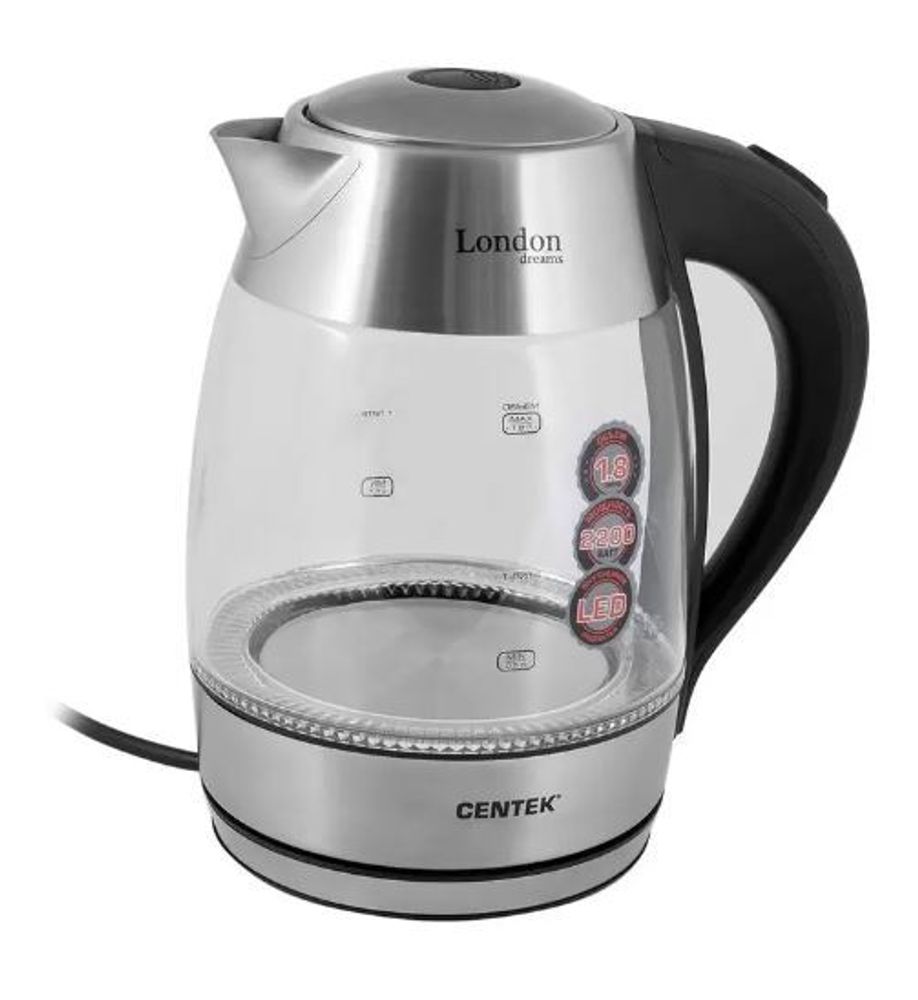 Чайник Centek CT-0059 London, стекло