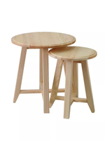 Комплект журнальных столиков Крагста из дерева без отделки