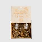 Набор бокалов "в пиве сила - в воде микробы" в подарочной коробке