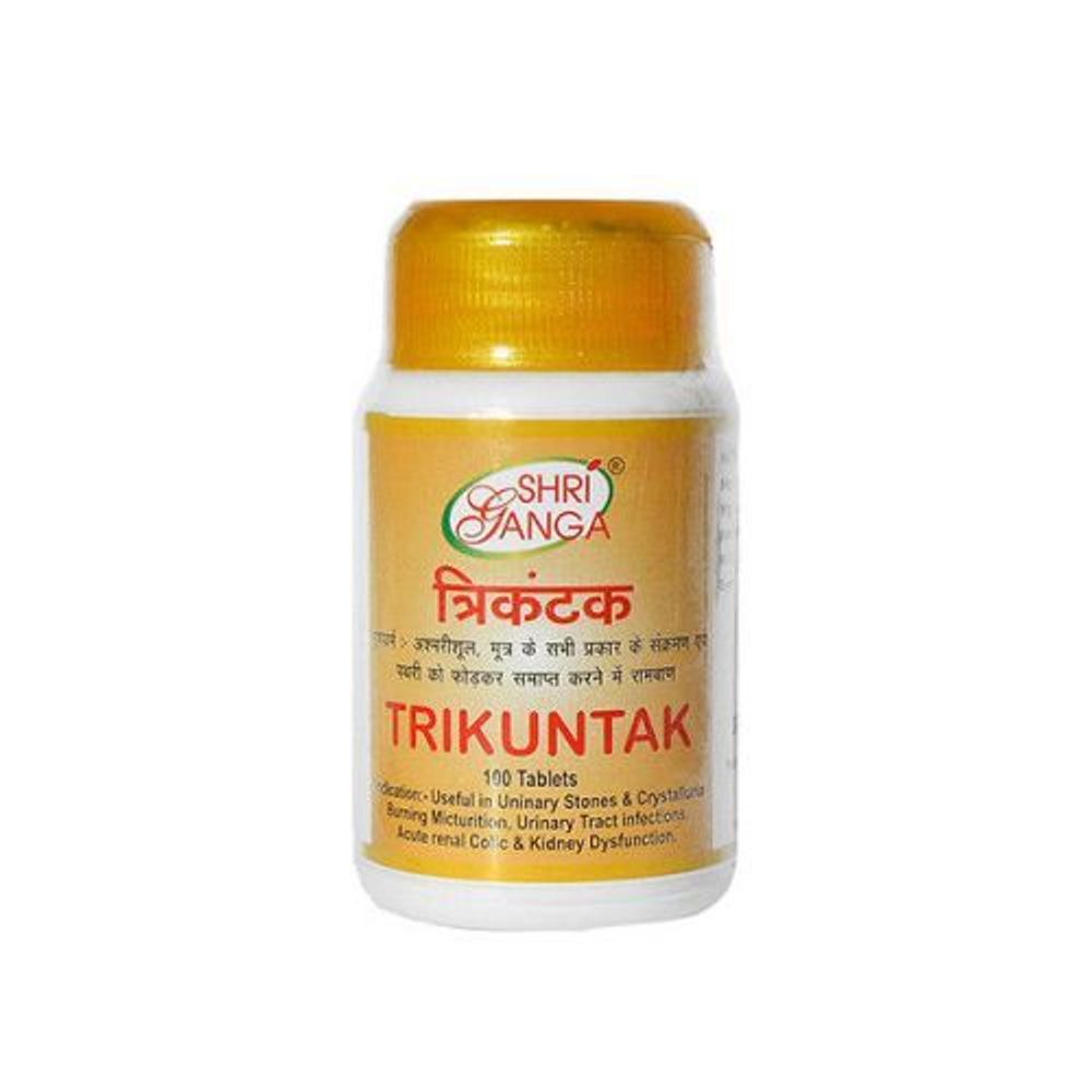 БАД Shri Ganga Trikuntak Трикунтак усиливает функцию почек, растворяет и удаляет камни, 100 таб