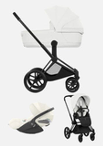 Cybex Priam 5 Style, в цвете Off White (шасси Matt Black) + автокресло Cybex Cloud T Plus