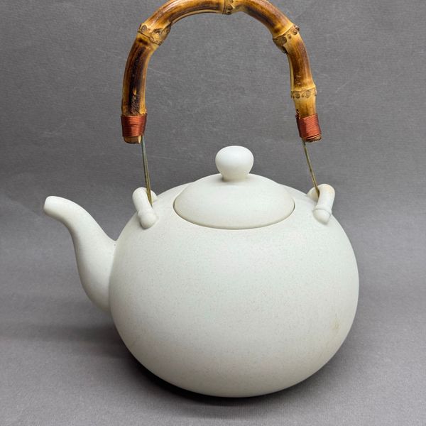 Чайник для кипятка, глина светлая, 1,6л