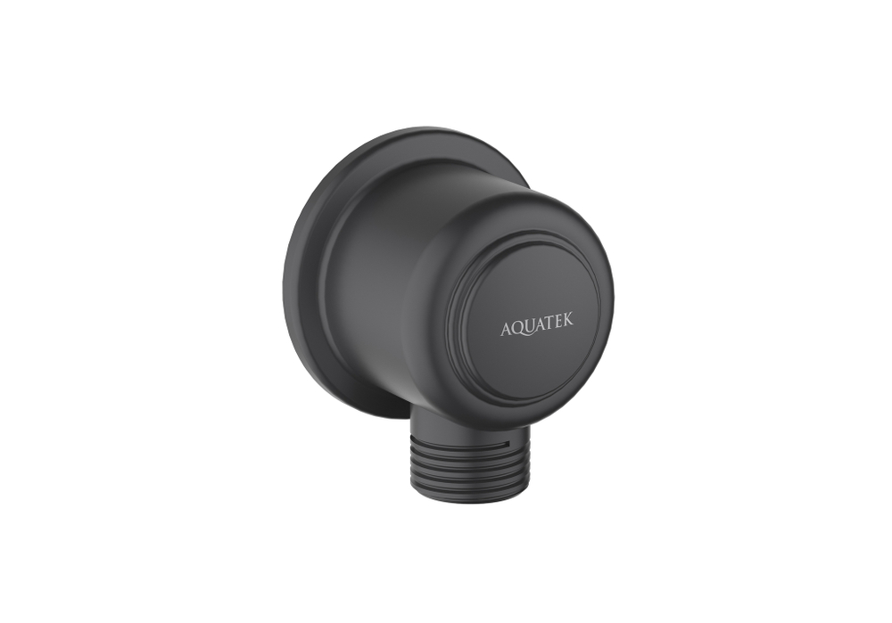 Шланговое подсоединение AQUATEK, матовый черный AQ2461MB КЛАССИК