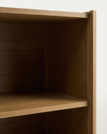 Стеллаж Arelida из дубового шпона и массива дуба светло-коричневый, 90 x 185 см