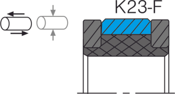 Уплотнение поршня K23-F