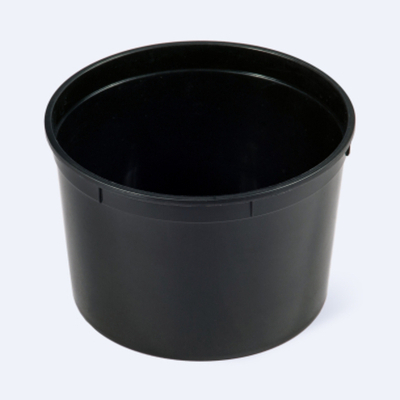 Банка 500мл 111мм с крышкой "супница" 100шт/400 Черный