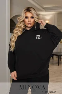 Худи 442-черный Minova