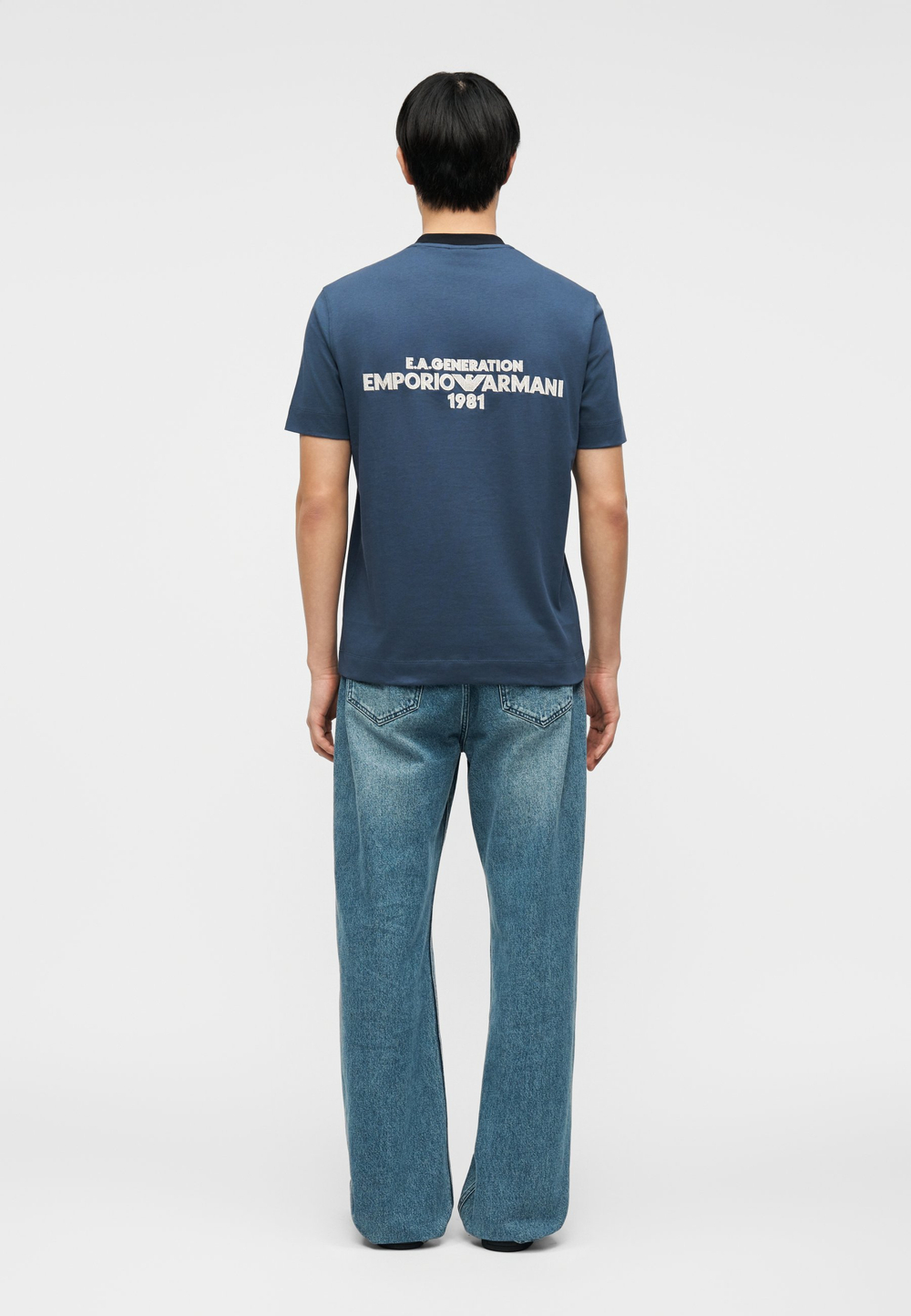 Emporio Armani Футболка с принтом - Синий