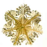 Украшение фольгированное «Сказочная снежинка» d-30 см, Шампань