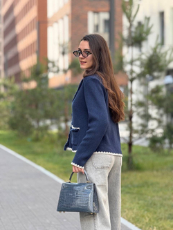 Сумка Hermes из кожи крокодила 25 см