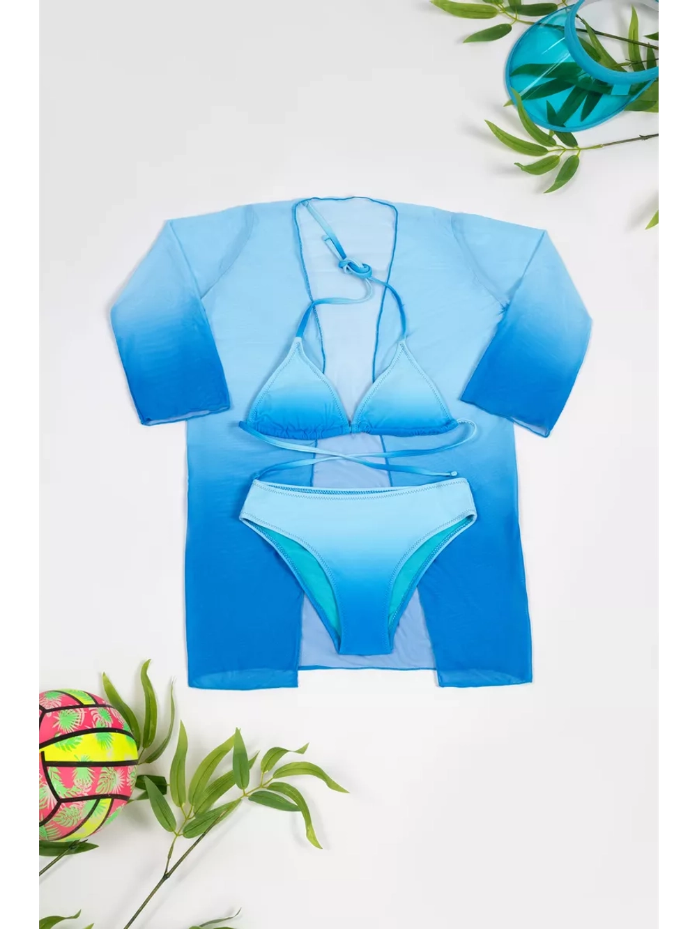 купальник раздельный 3 в 1 лиф и трусы туника пляжная