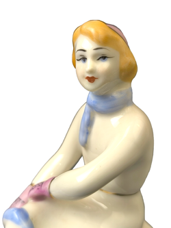 Фарфоровая Статуэтка "Фигуристка" (Полонне ЗХК) СССР