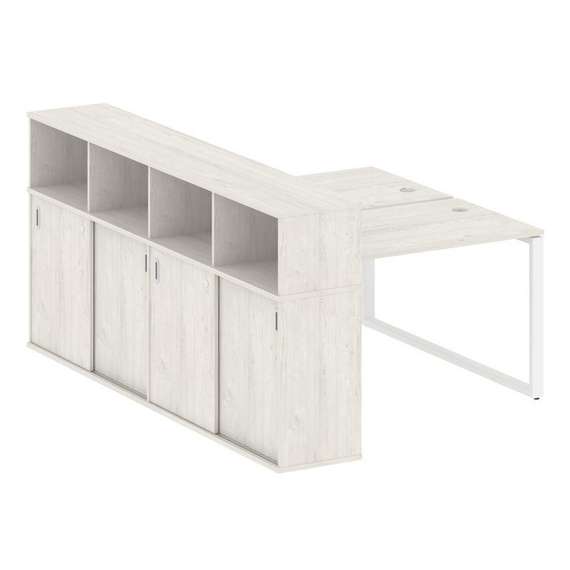 Метал Систем Рабочая станция с шкафом-купе на О-образном м/к БО.РС-СШК-4.2 Т