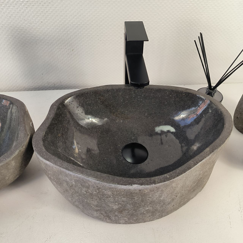 Раковина из речного камня ПАРА! RS-65474 43*29*15 0865