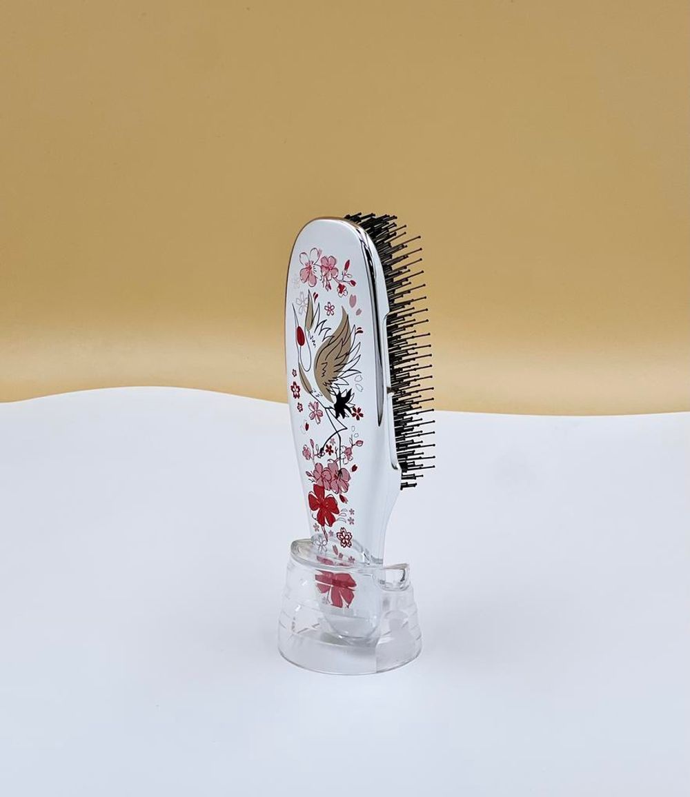 S-HEART-S Подарочный набор с расческой Scalp Brush «CRANE OF BEAUTY» и чехлом